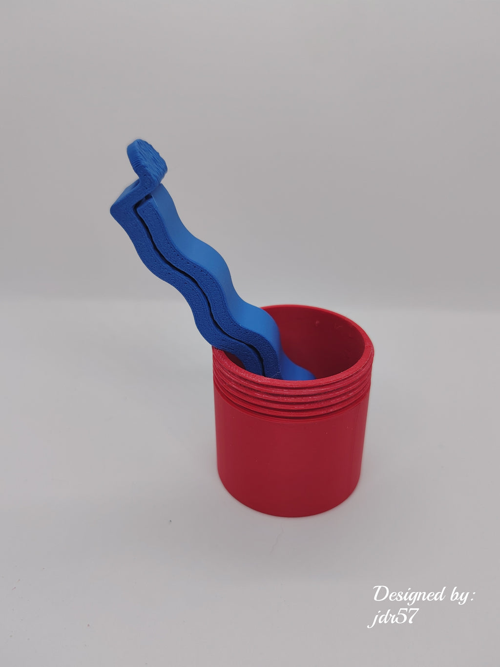 Small threaded container