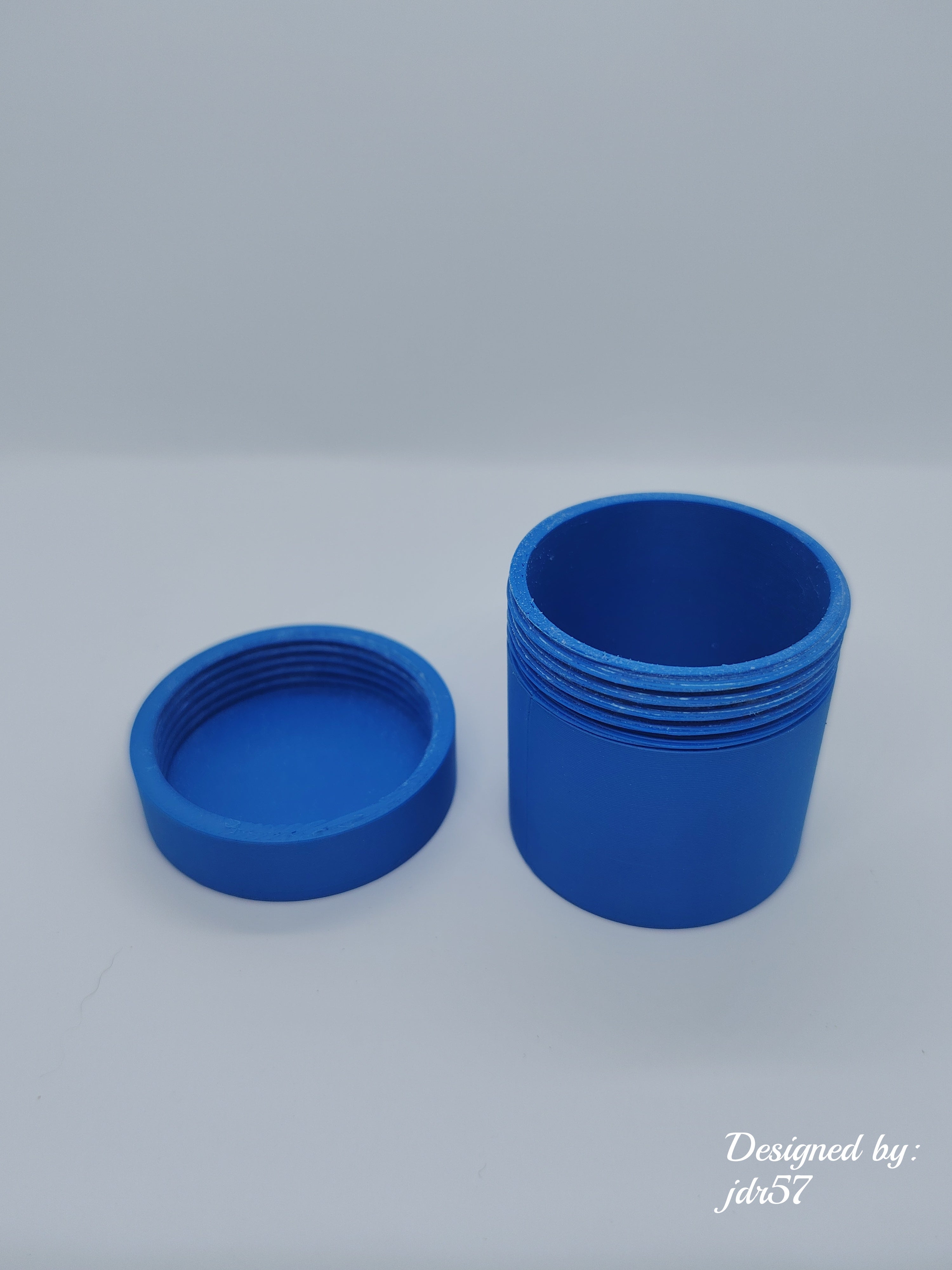 Small threaded container