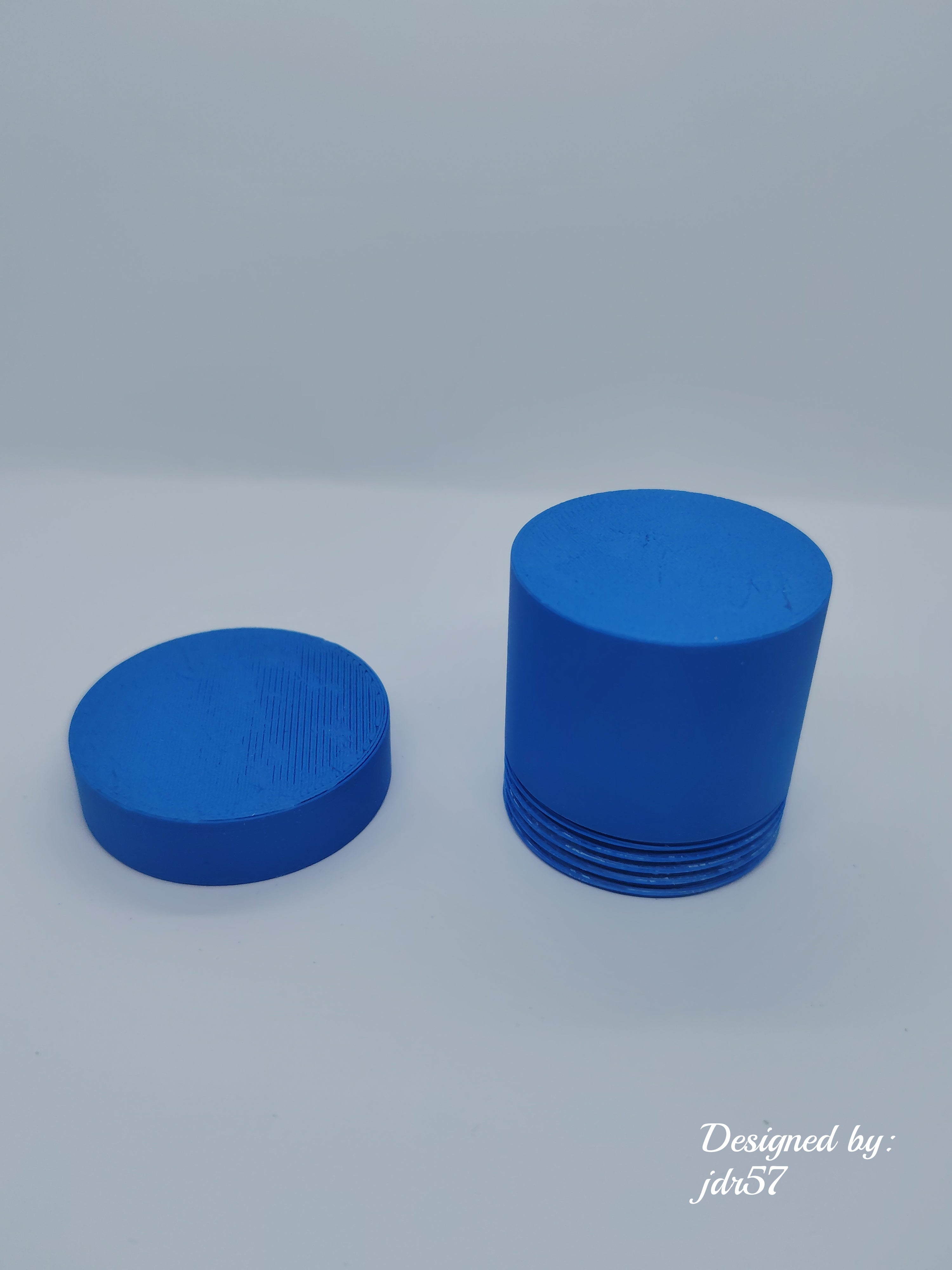 Small threaded container
